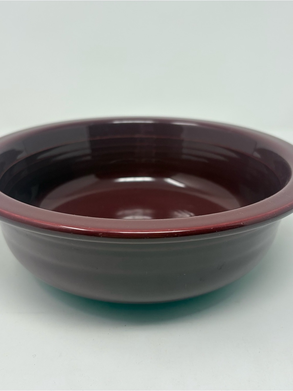 Fiesta Cinnabar Red Salad Serving Bowl Vegetable Soup Bowl 8.25” x2.75” tall USA